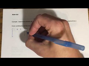 4.8 - Row Space, Column Space, and Null Space (Part 1)