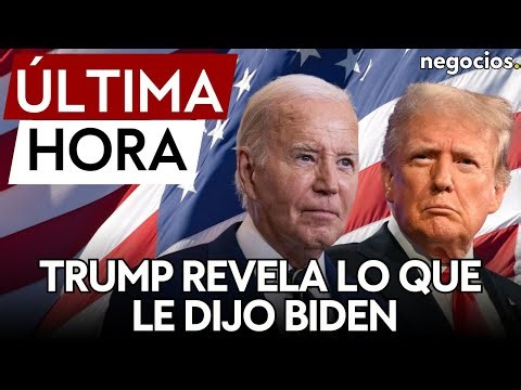 ÚLTIMA HORA | Trump revela lo que le dijo Biden tras el atentado en su contra
