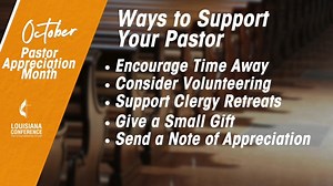 16 reactions | October is Pastor Appreciation Month, and if you are looking for tangible, easy ways to show your support, Rev. Ali Young shares a few ideas. This is a time to come together as a community to express our appreciation, knowing that the work of pastors extends far beyond what meets the eye. | Louisiana Conference of The United Methodist Church | Facebook