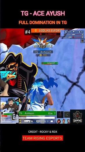 TOTAL GAMING NEW PLAYER TG ACEAYUSH FULL DOMINATION 🤯💥 #totalgaming #freefire #shorts