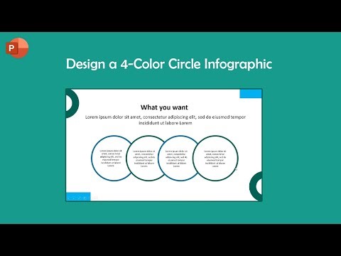 How to Design a 4-Color Circle Infographic in PowerPoint | PowerPoint Tutorial