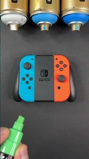 Custom Nintendo Switch Controller Using Posca Markers! #shorts
