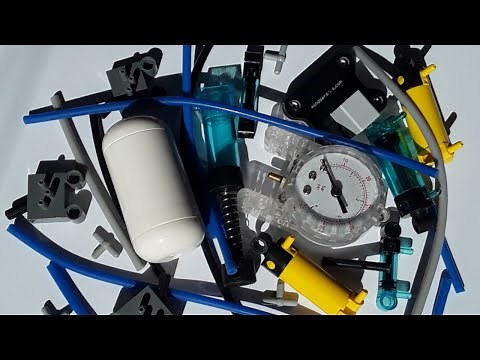 Basics of the LEGO Technic Pneumatic System - The elements and how they work [English|HD]