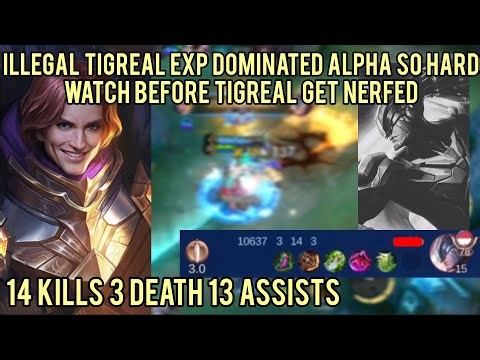 They Laughed at My EXP Tigreal... Until Alpha Finished 3.0 | MLBB | Mobilelegends |