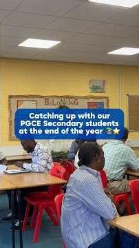 Asking our PGCE secondary students what their favourite thing about the course is 💙 #pgce #teacher