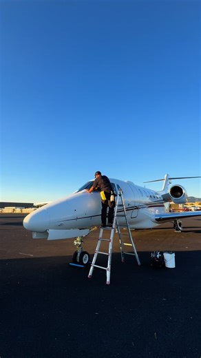 Ethan Dang on Instagram: "$12 MILLION a year detailing private jets 🚨 aviation training how to become an aircraft detailer how to start aircraft detailing #detailing #aircraftdetailing #aviation"