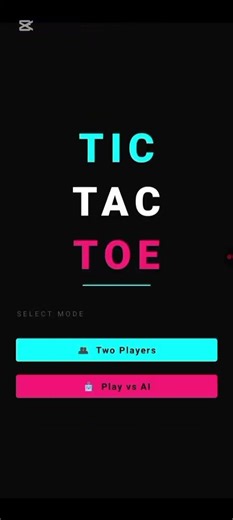 Tic Tac Toe app built in Android Studio using Java ❌⭕#Java #AndroidDev #UniversityProject #MobileApp