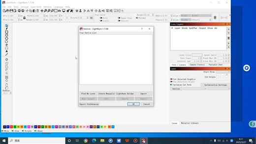 激光雕刻LightBurn-v1.7.08软件安装视频