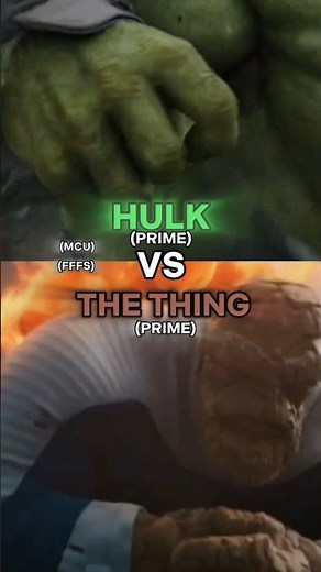 Hulk vs The Thing