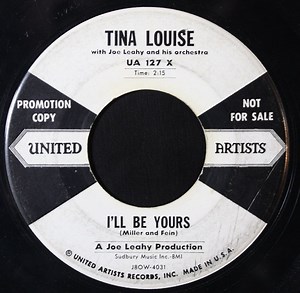 Tina Louise With Joe Leahy And His Orchestra - I'll Be Yours / In The Evening