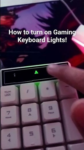 How to turn on Gaming Keyboard Backlight/Lights #computer #keyboard #tutorial