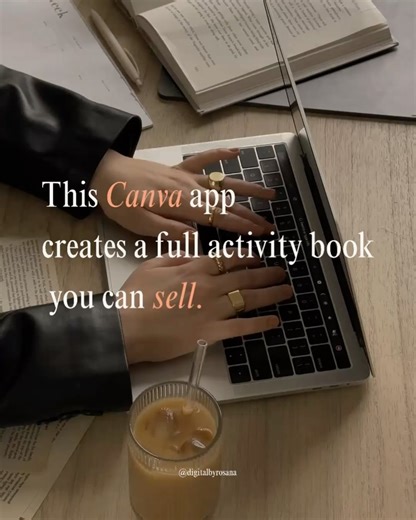 Rosana | Canva, Digital Product & IG Growth on Instagram: "📌Comment “CANVA” and I’ll send you the link to my Canva course 🤯 This Canva app creates a full activity book you can SELL. You don’t need to be a designer to create your first digital product. You don’t need expensive tools. And you definitely don’t need months to start. This hidden Canva app can instantly create: ✔ Word search pages ✔ Crossword puzzles ✔ Maze activities Create multiple pages in seconds, combine them into