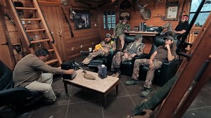 Things turn explosive when Jase, Si, and the guys spend the weekend at a hunting cabin to celebrate Martin's bachelor party. | Duck Dynasty
