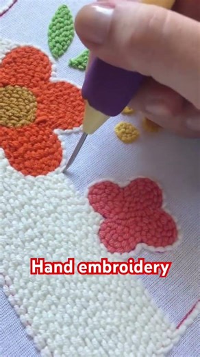 Hand embroidery designing #embroidery #handmade