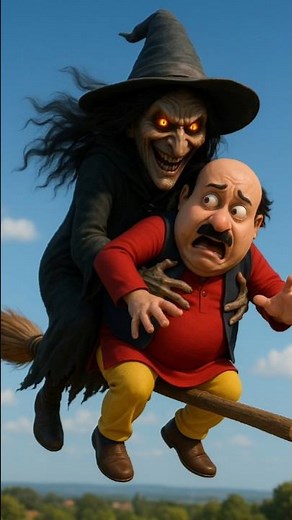 Motu ne Patlu ko bacha liya Jhadu Wali Chudail #AiMotu