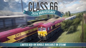 2.2K views · 103 reactions |  Celebrate 25 Years of the Shed!  Class 66 Anniversary limited bundle is available now on the Steam Store. Find out more here!  https://bit.ly/Class-66-Anniversary-Celebration-1 | Train Sim World | Facebook