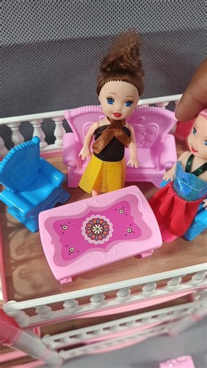 Satisfying With Unboxing & ReviewMiniature Barbie Doll House Set Toys 5 #shorts