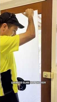 Translucent Laminated Glass Door Replacement | Full Glazing Process