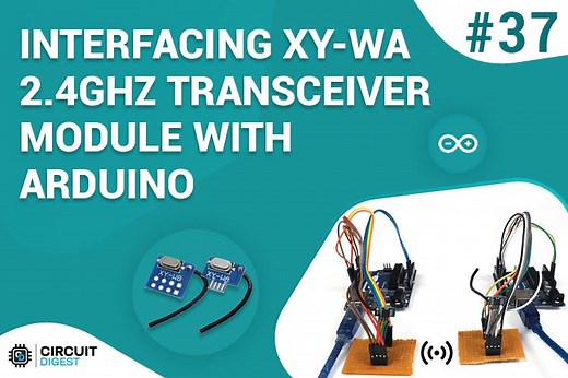 Small Size Radio Frequency Module for long-range Data Communication - XY-WA Interface with Arduino