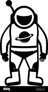 Astronaut comic contour Stock Vector Image & Art - Alamy
