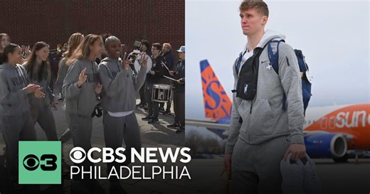 Villanova women's and men's basketball teams get a big sendoff to NCAA Tournament