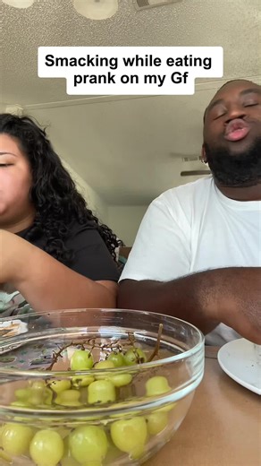 Smacking While Eating Prank🍽️😂#foryou #fyp #couples #prank #funnyreaction