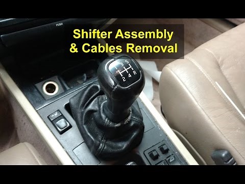 Shifter assembly and cables removal for manual transmission, Volvo 850, S70, V70, etc. - VOTD