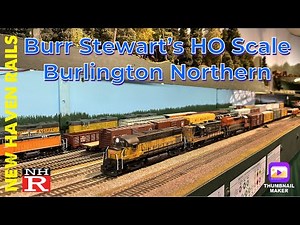 HO Scale Burlington Northern Railroad Layout