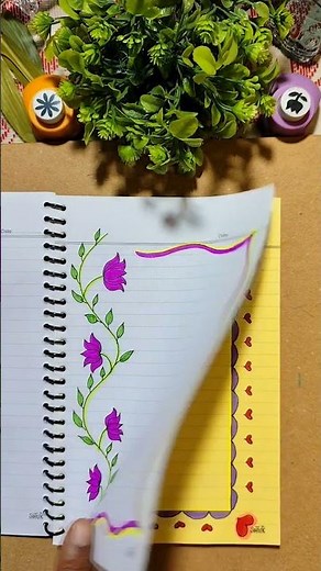 10 Easy Border Design for Projects | Beautiful Border Design for Notes | Simple Project Border Ideas