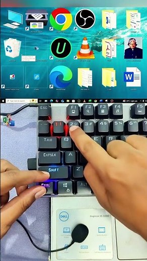 Change Desktop Icon Size with Keyboard Shortcut | Windows Tips & Tricks 🔥 #Shorts #windows #tricks