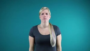 Watch how to sign 'grinning' in American Sign Language.