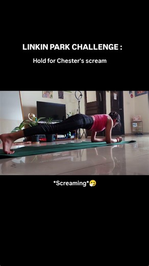Try this !Plank hold Challenge! #fitness #motivation #yogskills #viral #yoga #linkinpark