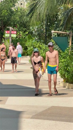 ☀️Thailand Phuket Fun Andaman Water Slide -Hot Day 90🏖 #thailand #andaman