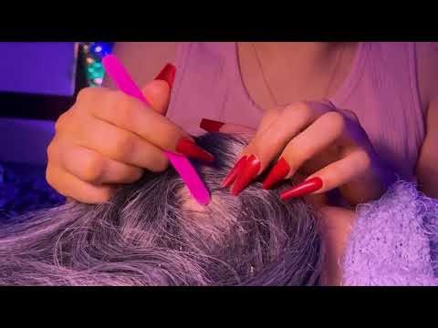 ASMR Dandruff Removal🎧💤, Dandruff Scratching, Removing Huge Flakes⚡(Whispers)