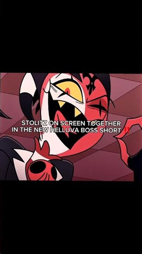 stolas and blitzø together on screen in the new helluva boss short episode! #helluvaboss