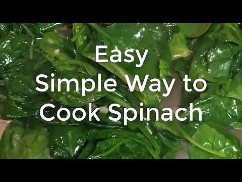 Spinach Saute with Garlic and Olive Oil for Pizza or More