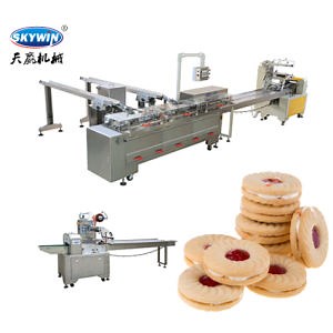 [Hot Item] One Row Cream Biscuit Machine Connected Packaging Machine
