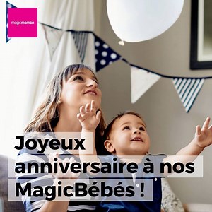 ♫ Joyeux Anniversaire à nos Magic Bébés de la semaine ! ♫🎉✨ 💙❤💚💛💜 💙❤💚💛💜💙❤💚💛💜 Ah ils sont beaux nos bébés ! 😊 Envie de voir l'adorable bouille de votre loulou(te) à l'occasion de son anniversaire ? Si il/elle a entre 1 et 5 ans, envoyez-nous 1 semaine avant son anniversaire : une jolie photo de lui accompagnée de son prénom et sa date de naissance à info@magicmaman.com. Elle sera publiée sur notre page chaque dimanche matin, en vidéo 🎥 | Magicmaman France