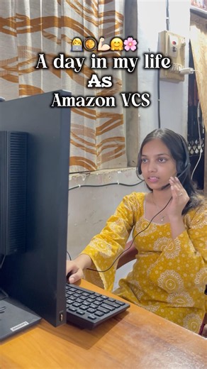 A day in my life as an Amazon VCS trainee ✨| Amazon wfh🧑‍💻 #vcs #minivlog #ytshorts #adayinmylife