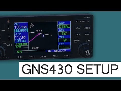 Quick and efficient GNS430 moving map setup!