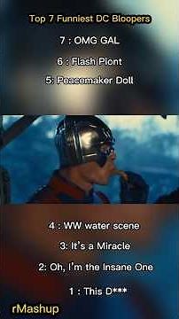 top 7 dc bloopers final #dc #peacemaker #flash #funny #ranking #comedy #funnymoments