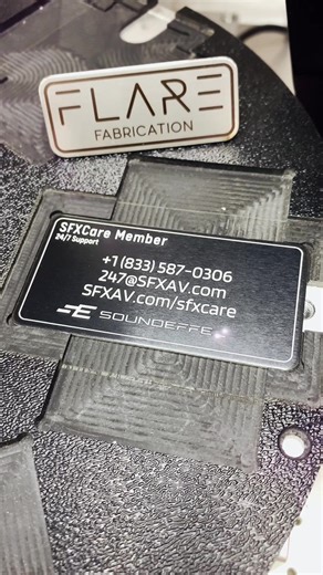 Recently got these aluminum tags with magnets made up for the folks at SFX AV 🔈First time we’ve done magnetic tags, and they worked out great! #laserengraving #fiberlaser #fiberlasercuttingmachine #customtags #metalengraving #flarefab #flarefabrication #customengraving #satisfying #oddlysatisfying #satisfyingvideos #satisfyingsounds #soundon #fyp #foryoupage