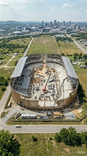 Ai Construction Timelapse Stadium #aigenerated #constructiontimelapse #aiconstruction