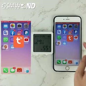 Tuya Smart WiFi Humidity Detector Temperature Sensor Indoor Hygrometer Thermometer With LCD Display