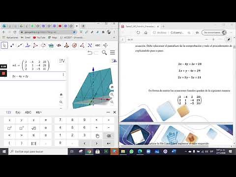 Como graficar una Matriz en el Software Geogebra