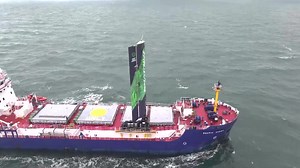 A cargo ship is getting a little help to achieve fuel efficiency and reduce its emissions, thanks to this: a high tech, computer-controlled smart sail. | Reuters