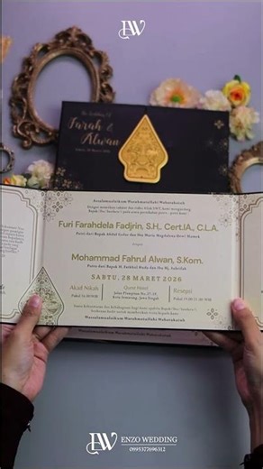 Undangan Hardcover Trifold C Java Envelope #undanganadatjawa