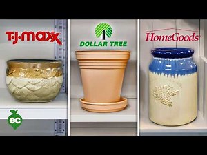 Cheap Plant Pots: HomeGoods vs. T.J.Maxx vs. DollarTree!