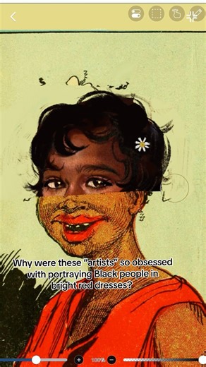 Fixing racist caricature #digitalart #illustration #drawing #redraw #art