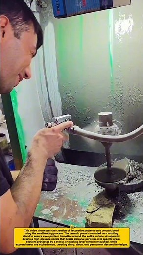 High-Precision Ceramic Sandblasting Pattern Process!